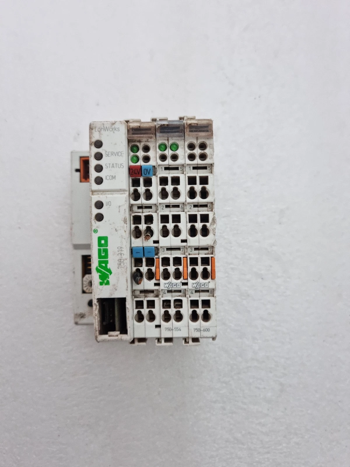 For Parts Wago 750-319 Coupler With 750-554 Analog Output & 750-600 End Module